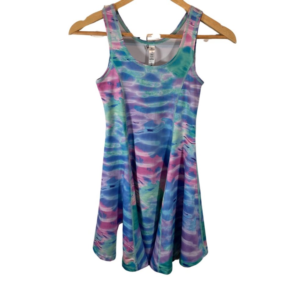 Youth Abstract Print Tennis Dress